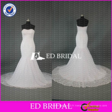 2017 ED Robe de mariée en marbrure nuptiale élégante et élégante en dentelle importée en provenance de Chine